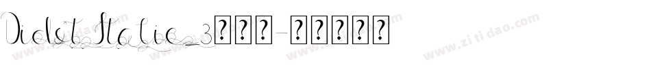 Didot Italic_3手机版字体转换